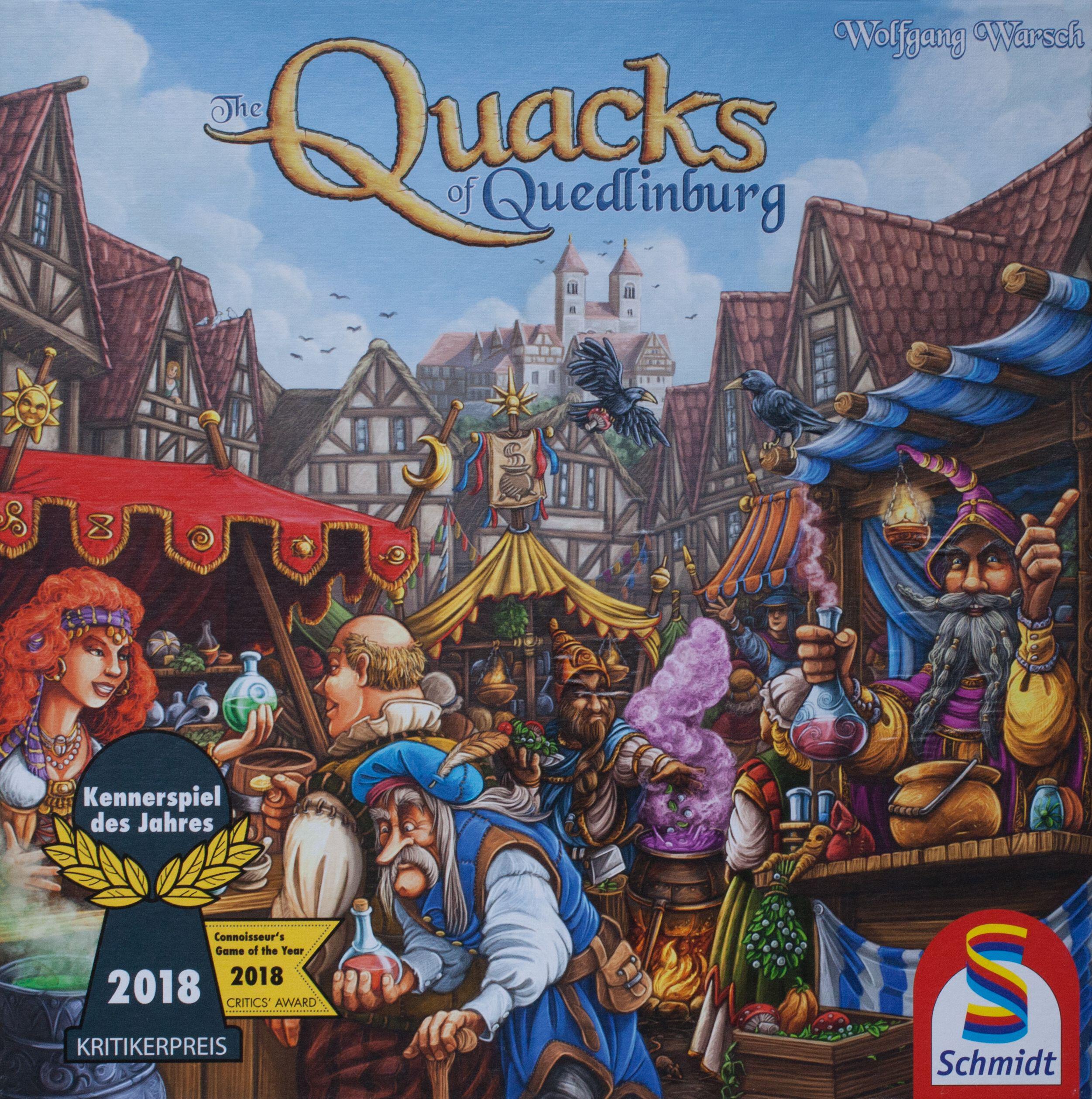 A picture of The Quacks of Quedlinburg package, a fun board game